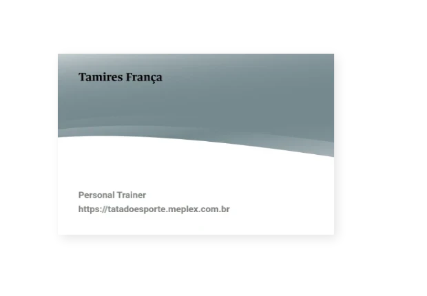 Teaser business card 3D
